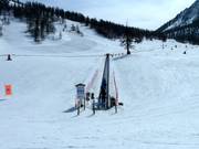 Les débutants sont bien pris en charge au tapis roulant Butte.