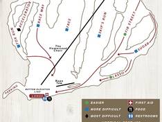 Plan des pistes Cooper Spur