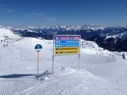 Bonne signalisation sur les pistes