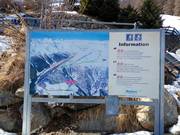 Plan des pistes à la station de vallée Prämajur