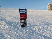 Panneau d'information sur la piste