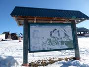 Plan des pistes à la station de vallée