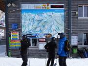 Plan détaillé des pistes avec informations d'exploitation au Sillerenbühl