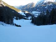 Piste de difficulté moyenne