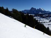 Piste noire au télésiège combiné Puflatsch