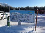 Plan des pistes au téléski Rittis