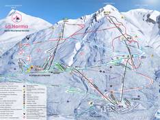 Plan des pistes La Norma