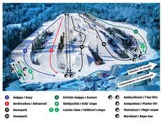 Plan des pistes Serena