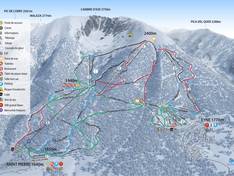 Plan des pistes Cambre d'Aze – Eyne/Saint-Pierre-dels-Forcats