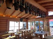 Terminer la journée de ski dans la Grasgehrenhütte