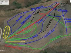 Plan des pistes Blizzard Mountain