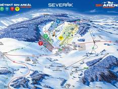 Plan des pistes Severák