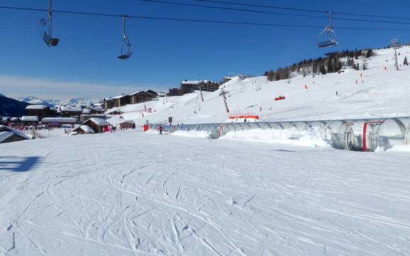 Domaines skiables pour les débutants au Mont-Blanc – Débutants Espace San Bernardo – La Rosière/La Thuile