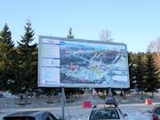 Grand plan des pistes au parking