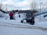 Canons à neige dans le domaine skiable d’Ounasvaara
