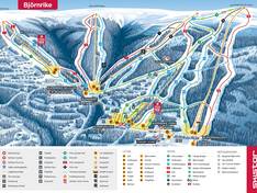 Plan des pistes Björnrike