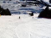 Piste noire au télésiège combiné Puflatsch