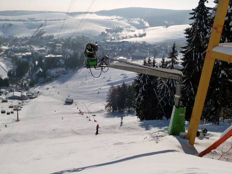 Fiabilité de l'enneigement Monts Métallifères allemands – Fiabilité de l'enneigement Fichtelberg – Oberwiesenthal
