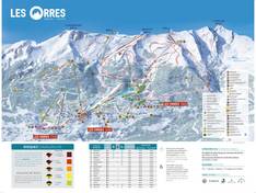 Plan des pistes Les Orres