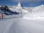 Piste fraîchement préparée à Zermatt