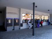 Zone de caisse soignée à la station de départ du Silverjet 1