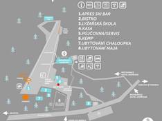 Plan des pistes Kopřivná
