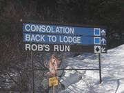 Signalisation des pistes dans le domaine skiable Mt. Norquay