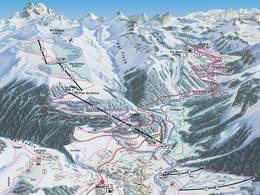 Plan des pistes Darlux – Bergün
