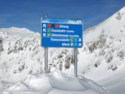 Signalisation claire sur les pistes