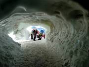 Accès à la descente Vallée Blanche