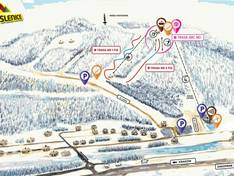 Plan des pistes Myślenice
