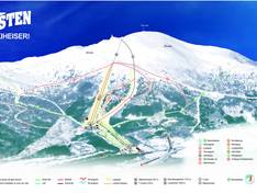 Plan des pistes Tusten – Molde