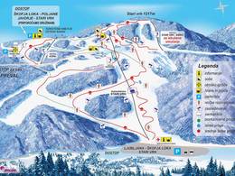 Plan des pistes Stari Vrh