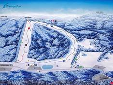 Plan des pistes Přemyslov – Jelení