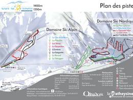 Plan des pistes Col d'Ornon
