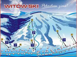 Plan des pistes Witów