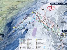 Plan des pistes Lélex/Crozet
