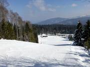 Dans la partie inférieure, il y a aussi des pistes de difficulté moyenne.