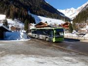 Ski-bus dans la vallée de l'Ahrntal