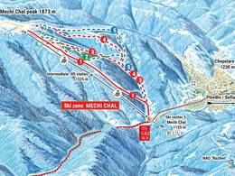 Plan des pistes Mechi Chal – Chepelare