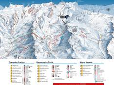 Plan des pistes Alagna Valsesia/Gressoney-La-Trinité/Champoluc/Frachey (Monterosa Ski)