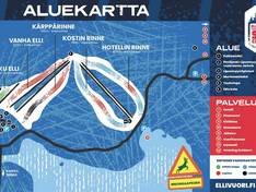 Plan des pistes Ellivuori