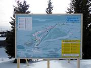Plan des pistes Sjusjøen