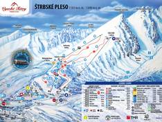 Plan des pistes Štrbské Pleso