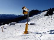 Canon à neige sur la piste Schrödelstein