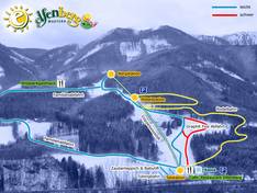 Plan des pistes Mautern/Elfenberg