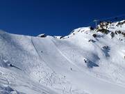Piste noire Schmugglerpiste au téléphérique Weißseejochbahn