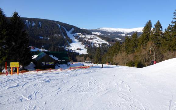 Skier près de Pec pod Sněžkou