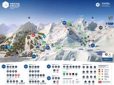Plan des pistes Ordino Arcalís