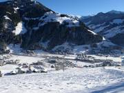 Vue sur les hébergements à Großarl